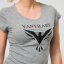 Dámske bavlnené tričko YASTRABY šedé - Veľkosť: S