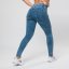 Jeansové legíny double push up melír - Velikost: XS