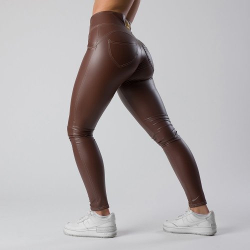 Brown Kitty pants Leggings YASTRABY - Méret: XS