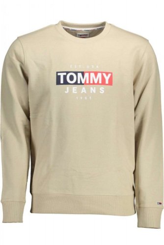 Pánska mikina Tommy Jeans béžová - Velikost: L