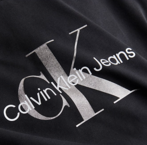 Dámska Calvin Klein Jeans mikina s kapucňou čierna