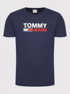 Pánske Tommy Jeans tričko tmavomodré