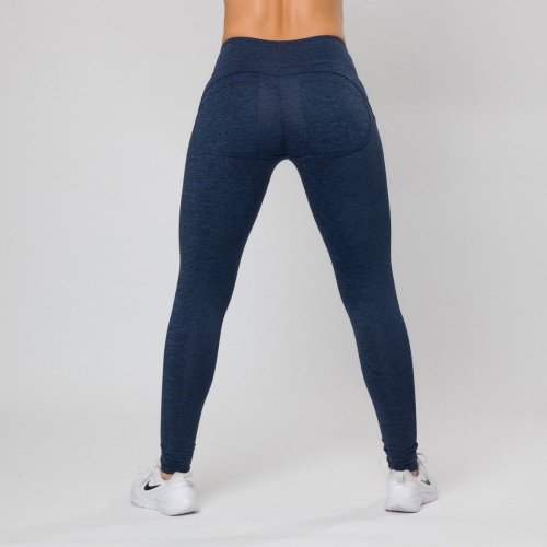 Double push up leggings blue - Size: XL