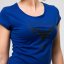 Dámske bavlnené tričko YASTRABY tmavo modré - Veľkosť: S