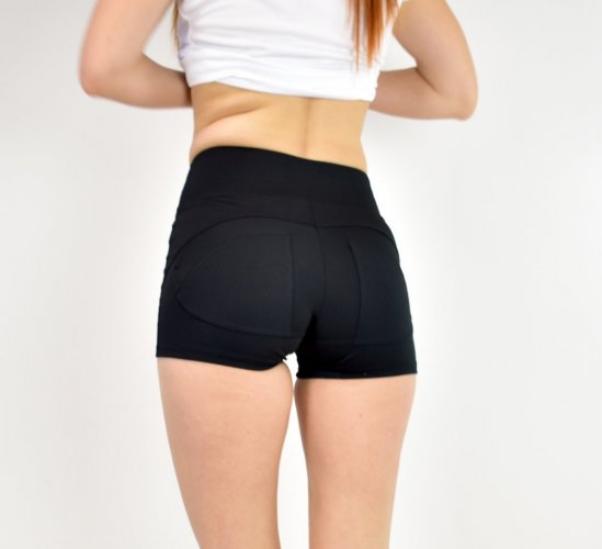 Shorts double push up Black - Size: M