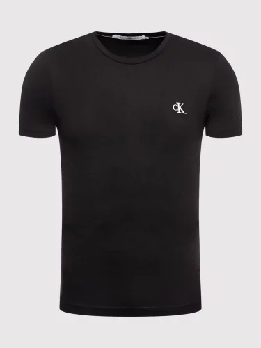 Pánske Calvin Klein tričko s výšivkou čierne - Veľkosť: L