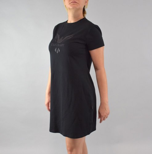 Dámske bavlnené šaty YASTRABY čierne - Veľkosť: XL