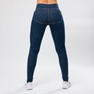 Jeans Leggings double push up Dark Blue
