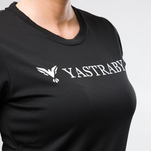 Dámske športové tričko YASTRABY čierne Extra dry - Veľkosť: XL