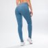 Legginsy Jeans double push up jasny niebieski